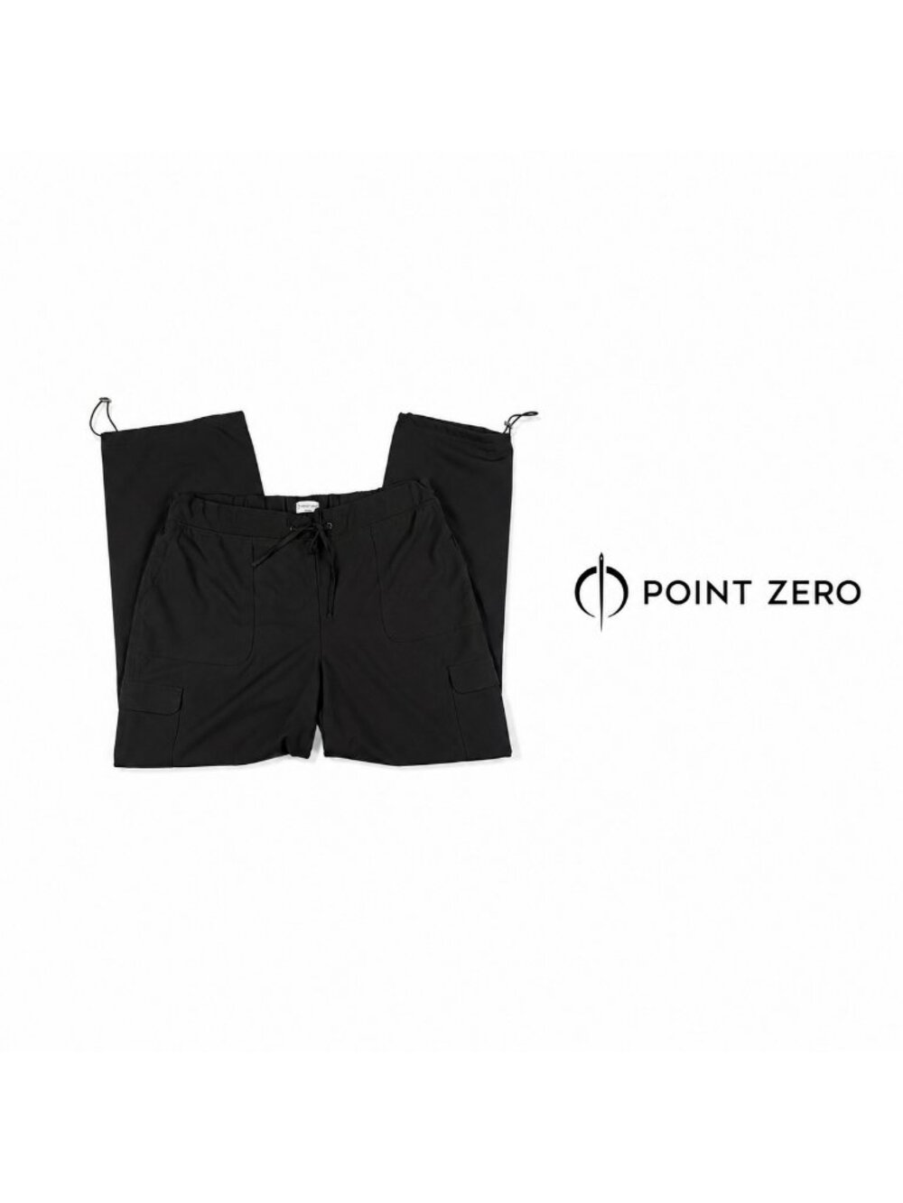 Point Zero Black 2XL Pants with Elastic Waist